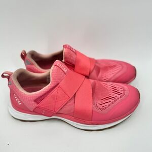 TIEM Slipstream Pink Women's Cycling Shoes Size 9.5 Velcro Breathable Mesh